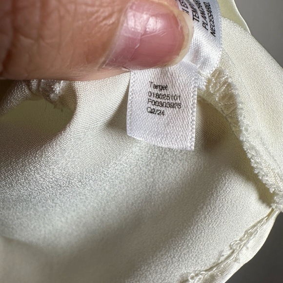 A New Day Top Women’s Size XL Cream Camisole Lace Trim Bow Detail Y2K Coquette - Picture 13 of 14